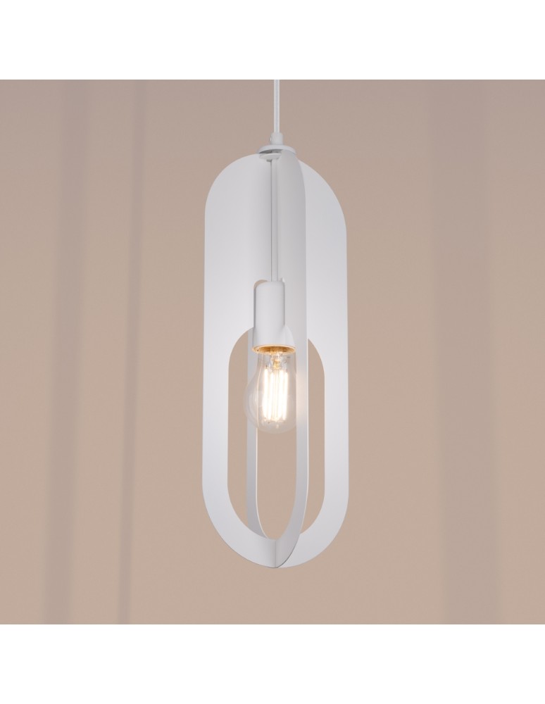 Lampy wiszące - Sollux Lampa wisząca NICUS 1 biała SL.1360 - product kolory-swiatla.pl 11