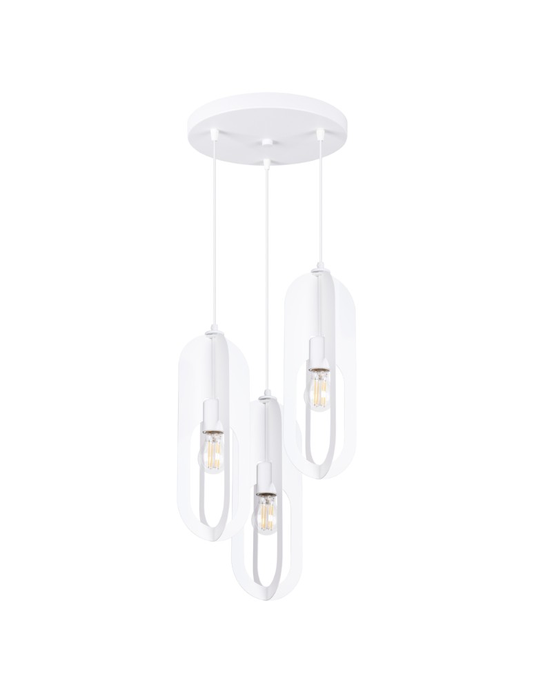 Sollux Lampa wisząca NICUS 3P biała SL.1361 Sollux Lampa wisząca NICUS 3P biała SL.1361