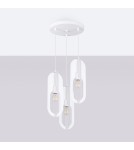 Sollux Lampa wisząca NICUS 3P biała SL.1361 Sollux Lampa wisząca NICUS 3P biała SL.1361