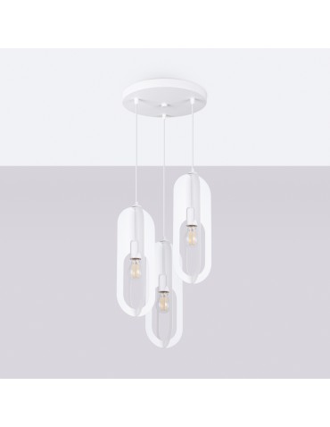 Sollux Lampa wisząca NICUS 3P biała SL.1361 - produkt 2