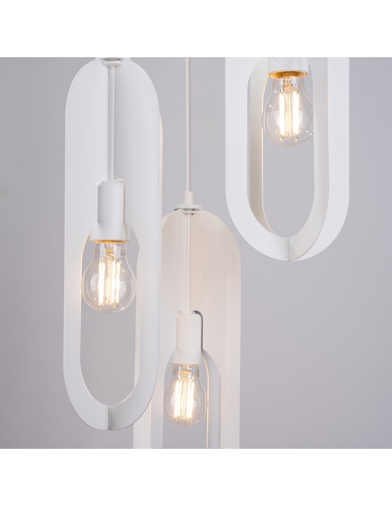 Sollux Lampa wisząca NICUS 3P biała SL.1361 Sollux Lampa wisząca NICUS 3P biała SL.1361