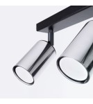Lampy sufitowe regulowane - spoty - Sollux Plafon WINX 3 czarny/chrom SL.1368 - product 6