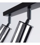 Lampy sufitowe regulowane - spoty - Sollux Plafon WINX 3 czarny/chrom SL.1368 - product 7