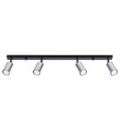 Lampy sufitowe regulowane - spoty - Sollux Plafon WINX 4L czarny/chrom SL.1371 - product 1