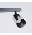 Lampy sufitowe regulowane - spoty - Sollux Plafon WINX 4L czarny/chrom SL.1371 - product 5
