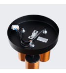 Lampy sufitowe regulowane - spoty - Sollux Plafon WINX 3P czarny/miedź SL.1377 - product 4