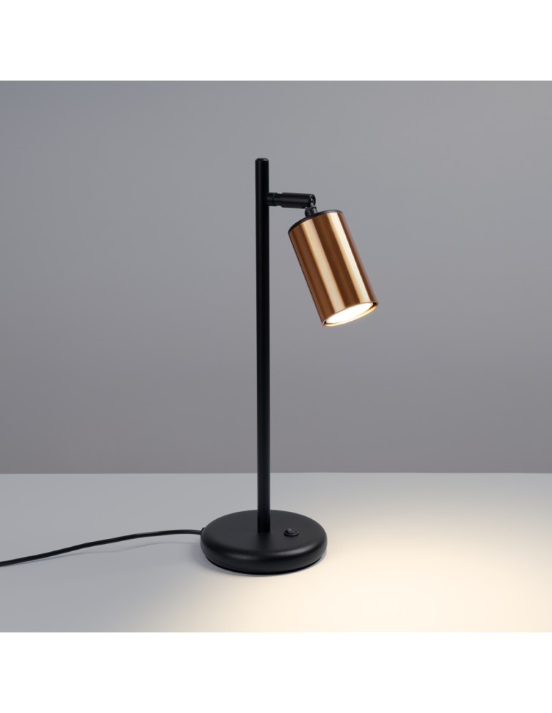 Sollux Lampa biurkowa WINX czarny/miedź SL.1381 Sollux Lampa biurkowa WINX czarny/miedź SL.1381