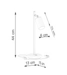 Sollux Lampa biurkowa WINX czarny/miedź SL.1381 Sollux Lampa biurkowa WINX czarny/miedź SL.1381