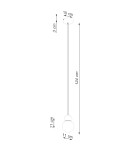 Sollux Lampa wisząca PEKKA 1 biała/naturalne drewno SL.1390 Sollux Lampa wisząca PEKKA 1 biała/naturalne drewno SL.1390