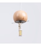 Sollux Lampa wisząca PEKKA 3P biała/naturalne drewno SL.1391 Sollux Lampa wisząca PEKKA 3P biała/naturalne drewno SL.1391