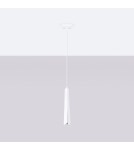 Sollux Lampa wisząca PRYSM 1 biała SL.1397 Sollux Lampa wisząca PRYSM 1 biała SL.1397