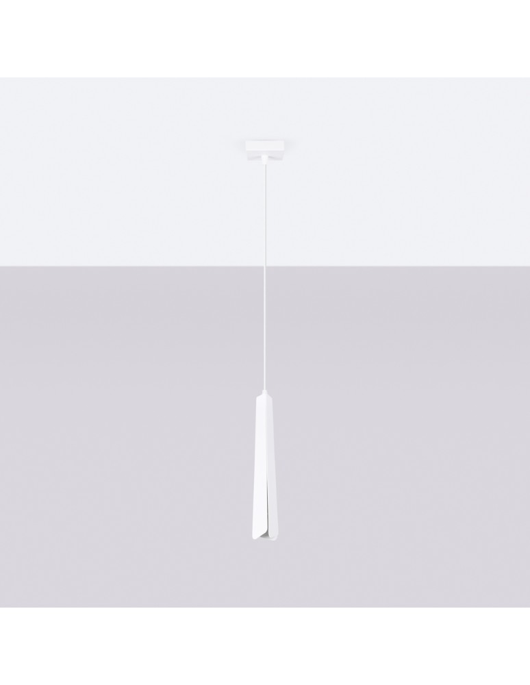Sollux Lampa wisząca PRYSM 1 biała SL.1397 Sollux Lampa wisząca PRYSM 1 biała SL.1397