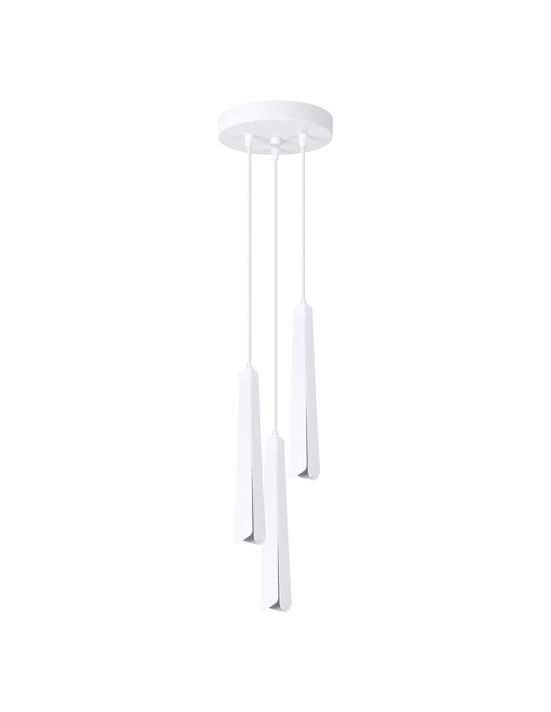 Sollux Lampa wisząca PRYSM 3P biała SL.1398 Sollux Lampa wisząca PRYSM 3P biała SL.1398