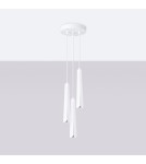 Sollux Lampa wisząca PRYSM 3P biała SL.1398 Sollux Lampa wisząca PRYSM 3P biała SL.1398