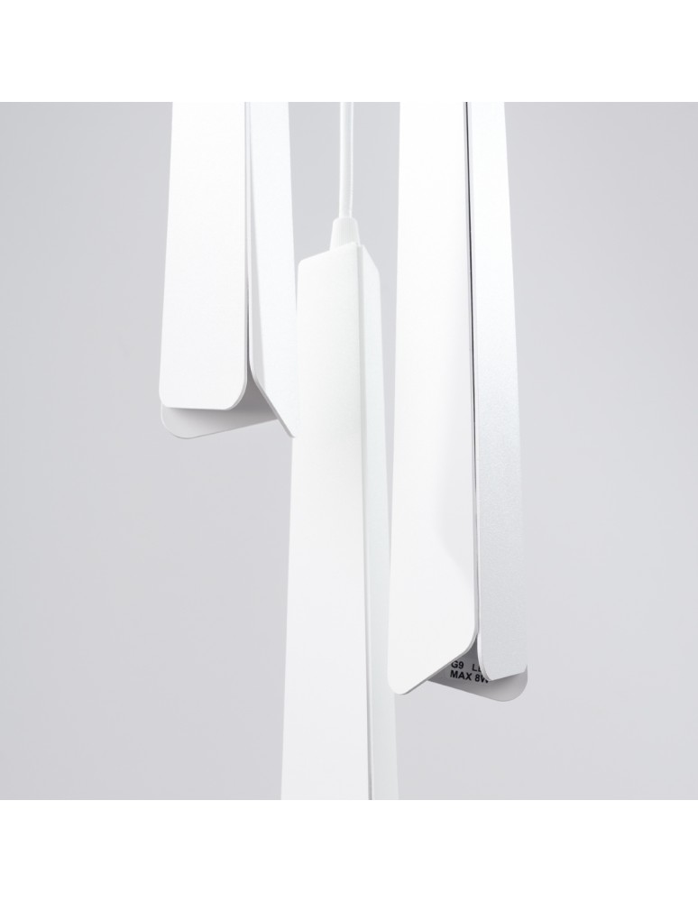 Sollux Lampa wisząca PRYSM 3P biała SL.1398 Sollux Lampa wisząca PRYSM 3P biała SL.1398