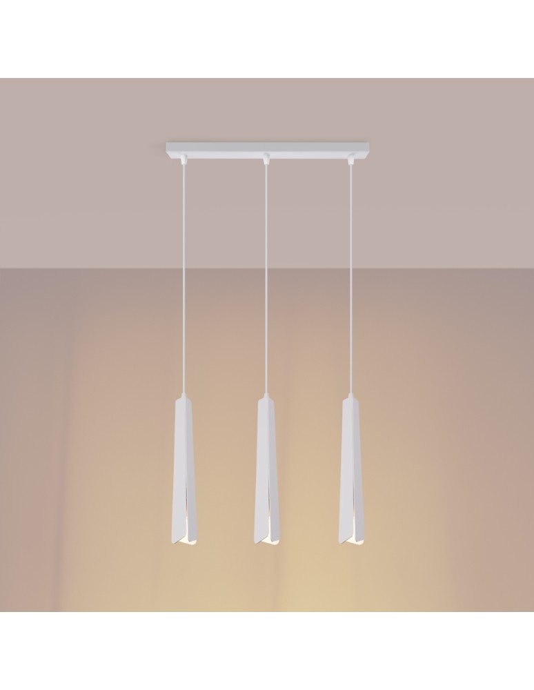 Sollux Lampa wisząca PRYSM 3L biała SL.1399 Sollux Lampa wisząca PRYSM 3L biała SL.1399