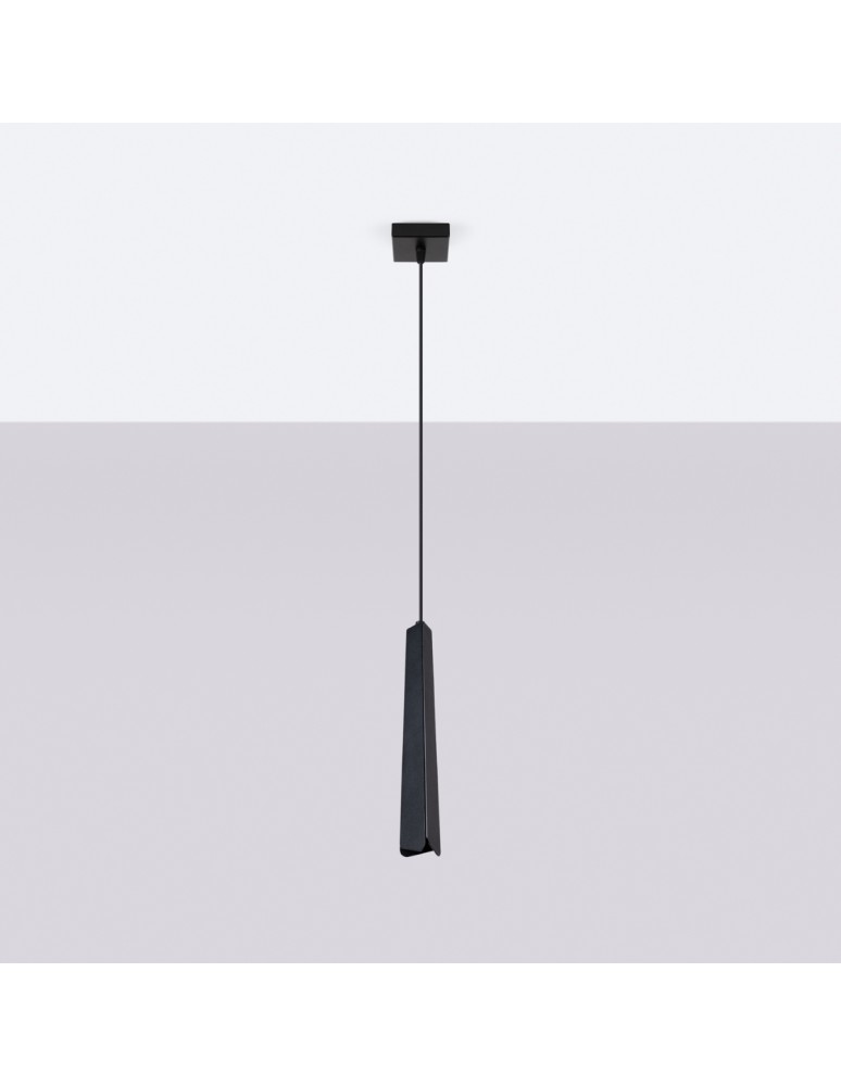 Sollux Lampa wisząca PRYSM 1 czarna SL.1400 Sollux Lampa wisząca PRYSM 1 czarna SL.1400