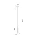 Sollux Lampa wisząca PRYSM 1 czarna SL.1400 Sollux Lampa wisząca PRYSM 1 czarna SL.1400