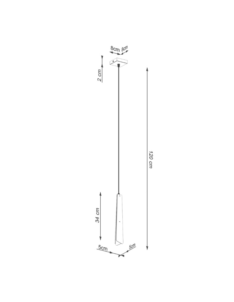 Sollux Lampa wisząca PRYSM 1 czarna SL.1400 Sollux Lampa wisząca PRYSM 1 czarna SL.1400