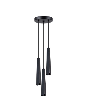 Sollux Lampa wisząca PRYSM 3P czarna SL.1401