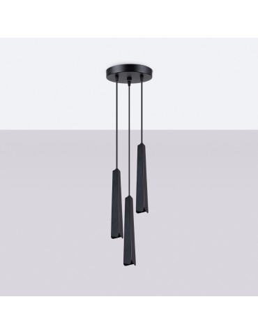 Sollux Lampa wisząca PRYSM 3P czarna SL.1401 - produkt 2
