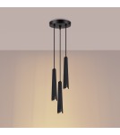 Sollux Lampa wisząca PRYSM 3P czarna SL.1401 Sollux Lampa wisząca PRYSM 3P czarna SL.1401