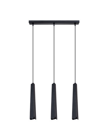 Sollux Lampa wisząca PRYSM 3L czarna SL.1402