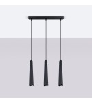 Sollux Lampa wisząca PRYSM 3L czarna SL.1402 Sollux Lampa wisząca PRYSM 3L czarna SL.1402