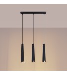 Sollux Lampa wisząca PRYSM 3L czarna SL.1402 Sollux Lampa wisząca PRYSM 3L czarna SL.1402