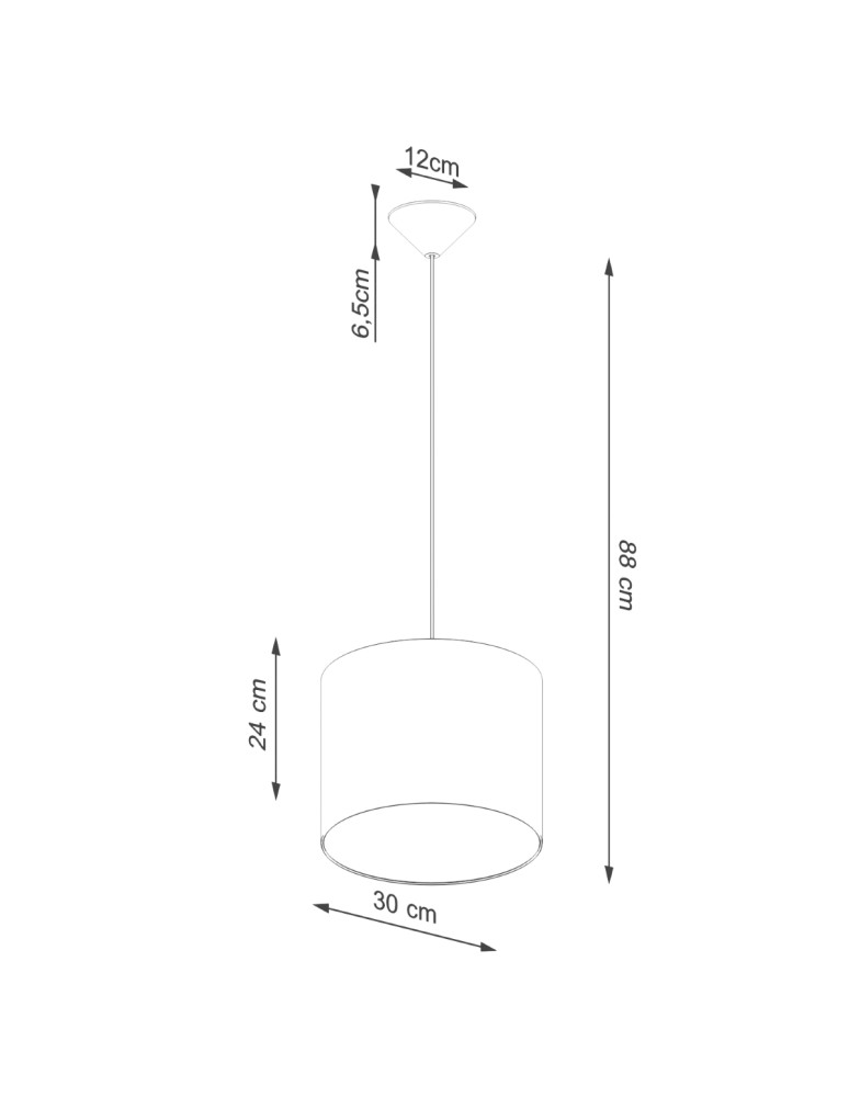 Sollux Lampa wisząca NOVA 30 biała SL.1403