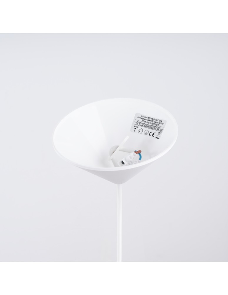 Sollux Lampa wisząca NOVA 40 biała SL.1404 Sollux Lampa wisząca NOVA 40 biała SL.1404