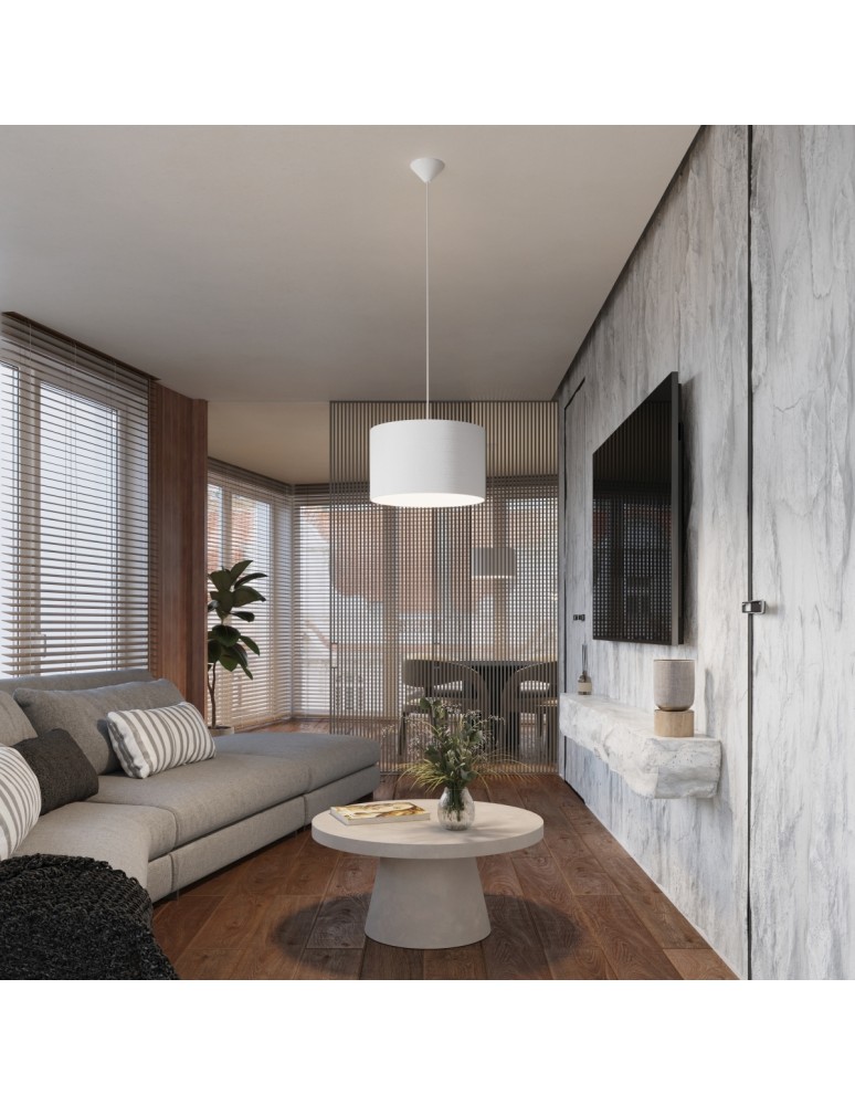Sollux Lampa wisząca NOVA 40 biała SL.1404 Sollux Lampa wisząca NOVA 40 biała SL.1404