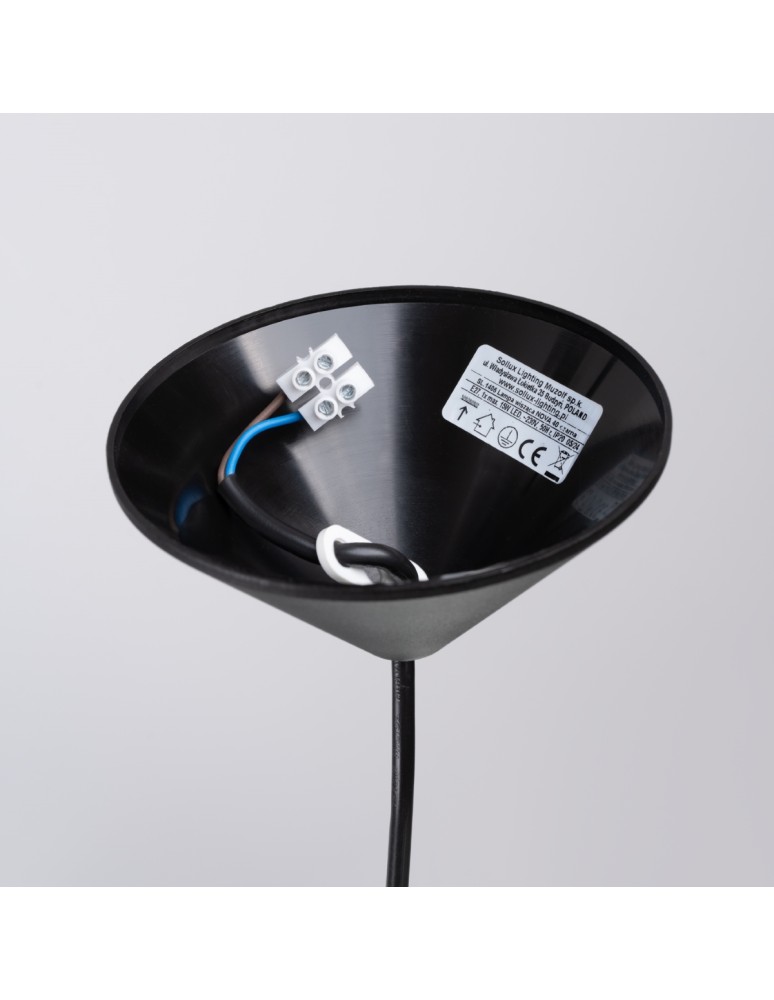 Sollux Lampa wisząca NOVA 40 czarna SL.1406 Sollux Lampa wisząca NOVA 40 czarna SL.1406