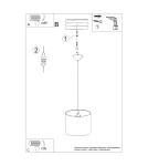 Sollux Lampa wisząca CAT 30 SL.1418 Sollux Lampa wisząca CAT 30 SL.1418