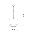 Sollux Lampa wisząca FOOTBALL A 40 SL.1425 Sollux Lampa wisząca FOOTBALL A 40 SL.1425