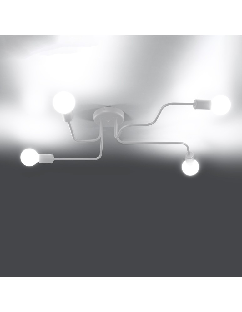 Sollux Żyrandol VECTOR 4 biały SL.1442 Sollux Żyrandol VECTOR 4 biały SL.1442