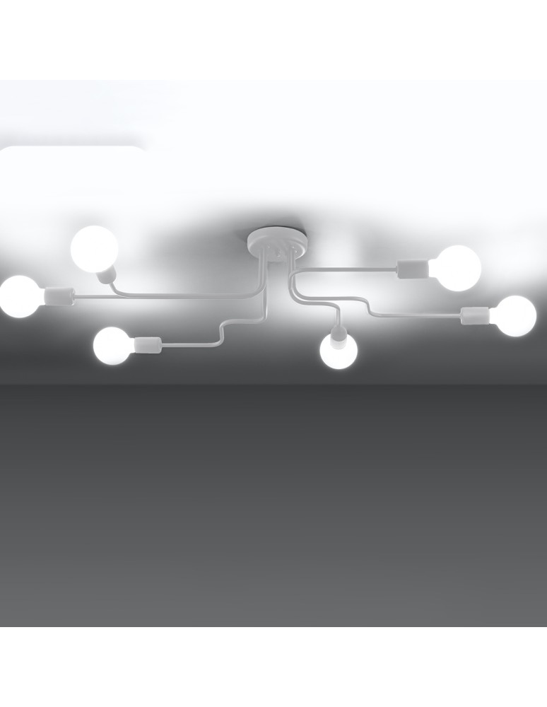 Sollux Żyrandol VECTOR 6 biały SL.1443 Sollux Żyrandol VECTOR 6 biały SL.1443