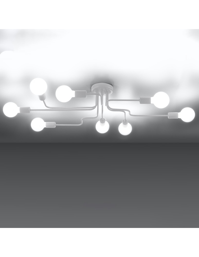 Sollux Żyrandol VECTOR 8 biały SL.1444 Sollux Żyrandol VECTOR 8 biały SL.1444