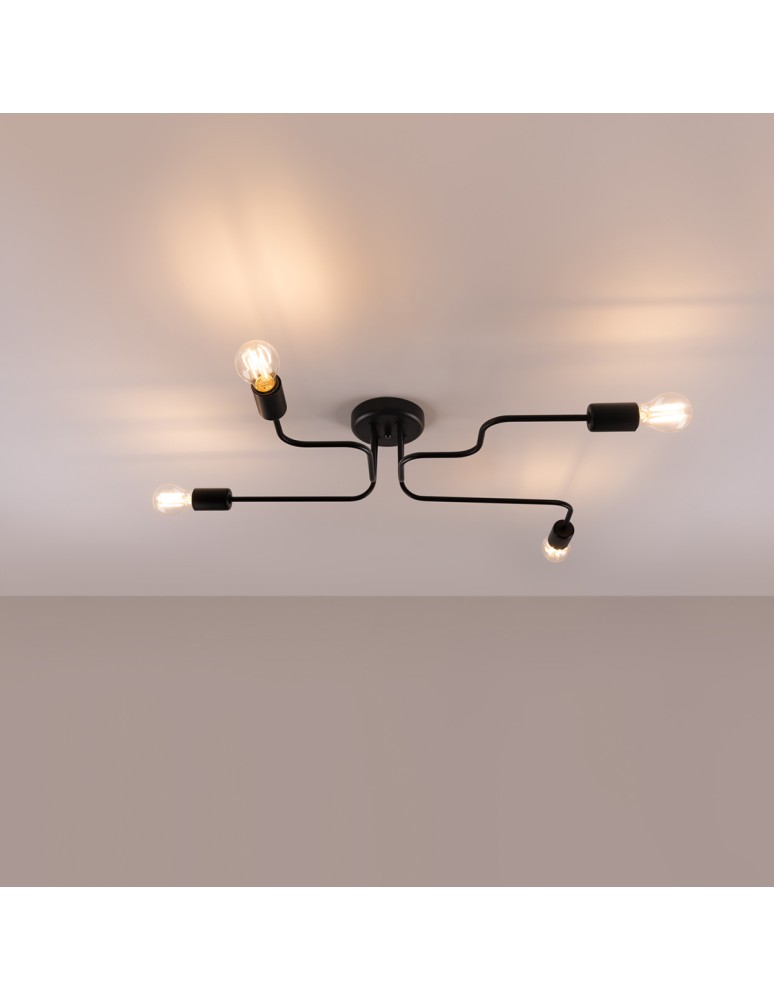 Sollux Żyrandol VECTOR 4 czarny SL.1446 Sollux Żyrandol VECTOR 4 czarny SL.1446