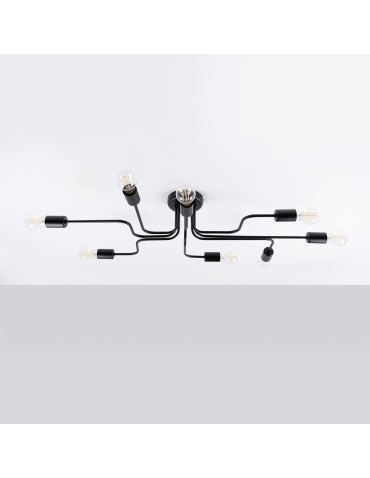 Sollux Żyrandol VECTOR 8 czarny SL.1448 - product 2