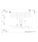Lampy sufitowe - Sollux Żyrandol VECTOR 8 czarny SL.1448 - product 5
