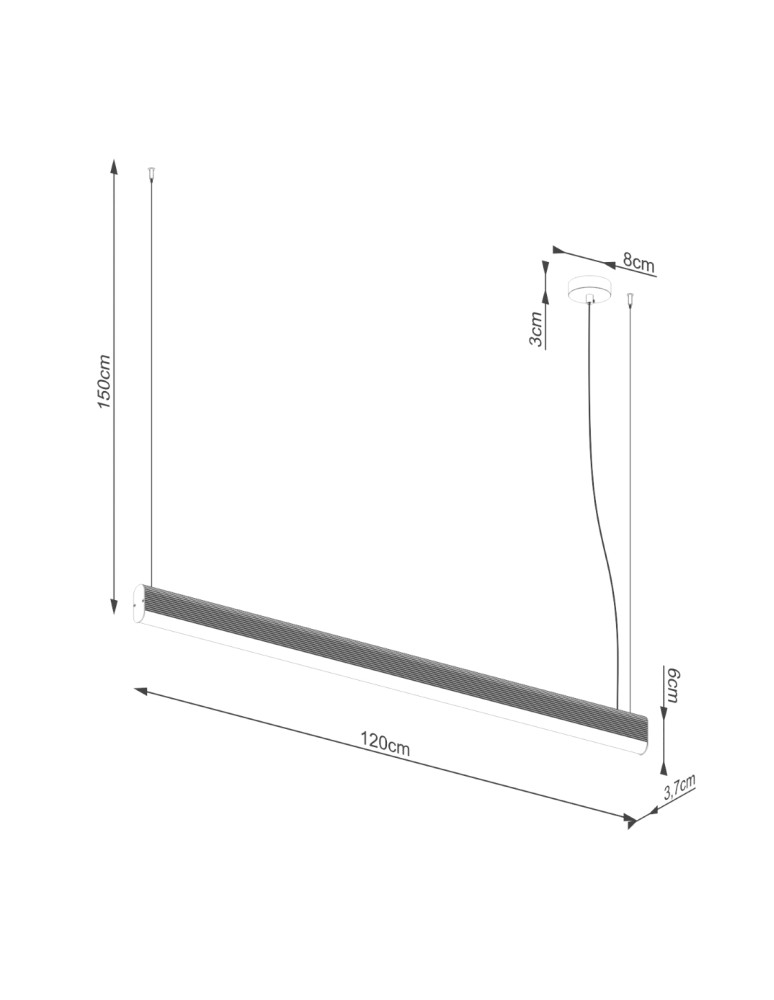 Thoro Lampa wisząca FARGE różowa LED 3000K TH.296 Thoro Lampa wisząca FARGE różowa LED 3000K TH.296