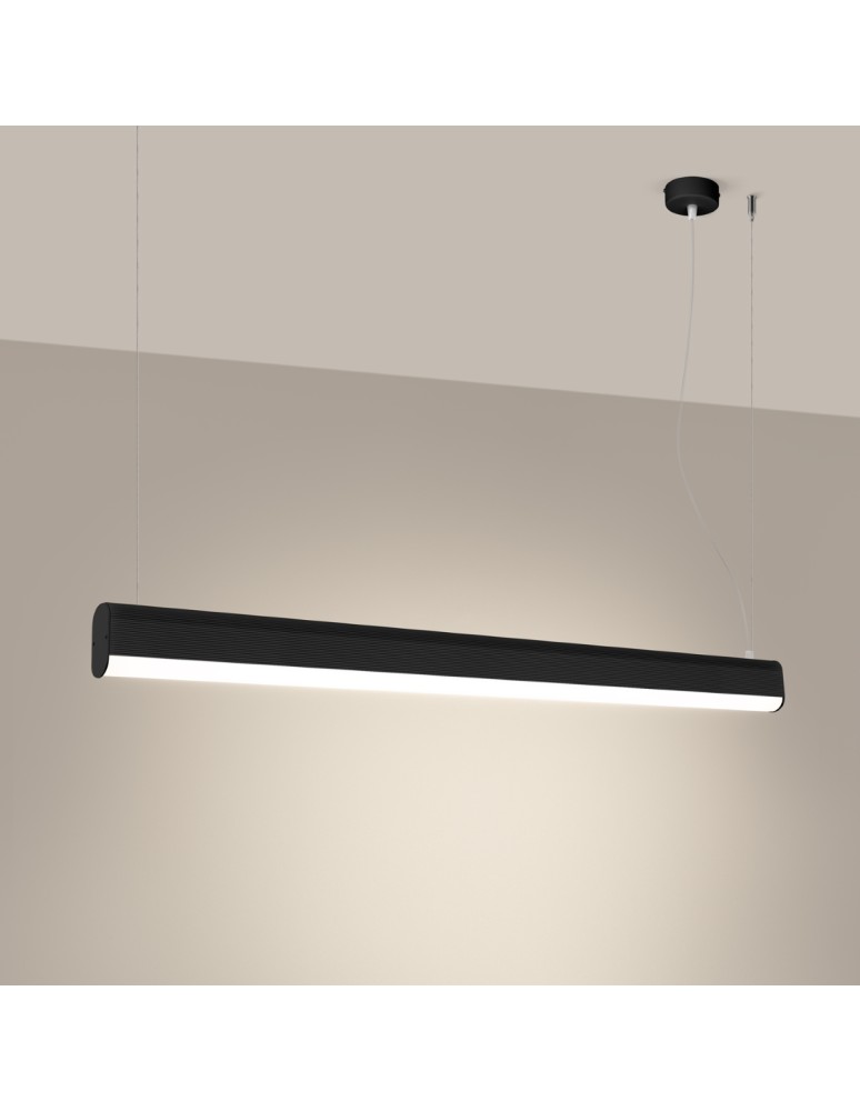 Thoro Lampa wisząca FARGE czarna LED 3000K TH.297 Thoro Lampa wisząca FARGE czarna LED 3000K TH.297