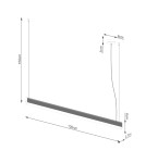 Thoro Lampa wisząca FARGE złota LED 4000K TH.299 Thoro Lampa wisząca FARGE złota LED 4000K TH.299