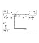 Thoro Lampa wisząca FARGE różowa LED 4000K TH.300 Thoro Lampa wisząca FARGE różowa LED 4000K TH.300