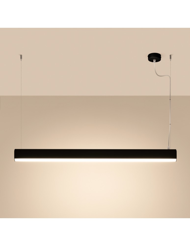 Thoro Lampa wisząca FARGE czarna LED 4000K TH.301