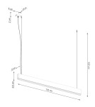 Thoro Lampa wisząca LYKKE 120 LED 4000K TH.323 Thoro Lampa wisząca LYKKE 120 LED 4000K TH.323