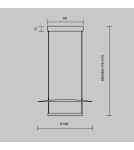 Maytoni Ambience Lampa wisząca LED 1400lm 3000K Czarny MOD280PL-L30B3K1 Maytoni Ambience Lampa wisząca LED 1400lm 3000K Czarny MOD280PL-L30B3K1