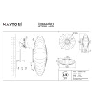 Kinkiety designerskie - Maytoni Amulet Lampa ścienna LED 360lm 3000K Złoty MOD555WL-L4G3K - product 6