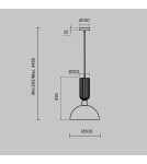 Lampy wiszące pojedyncze - Maytoni Antic Lampa wisząca 1xE27, LED 510lm 2700K Złoty MOD302PL-01GR1 - product 2
